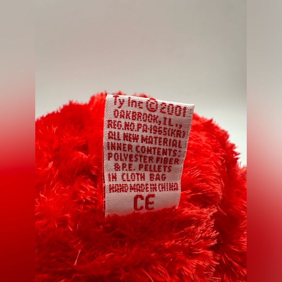 Ty Beanie Baby Buddy, Sizzle the Bear 2001 Retired W/Tags 13" Red Bear (READ) - Picture 9 of 9